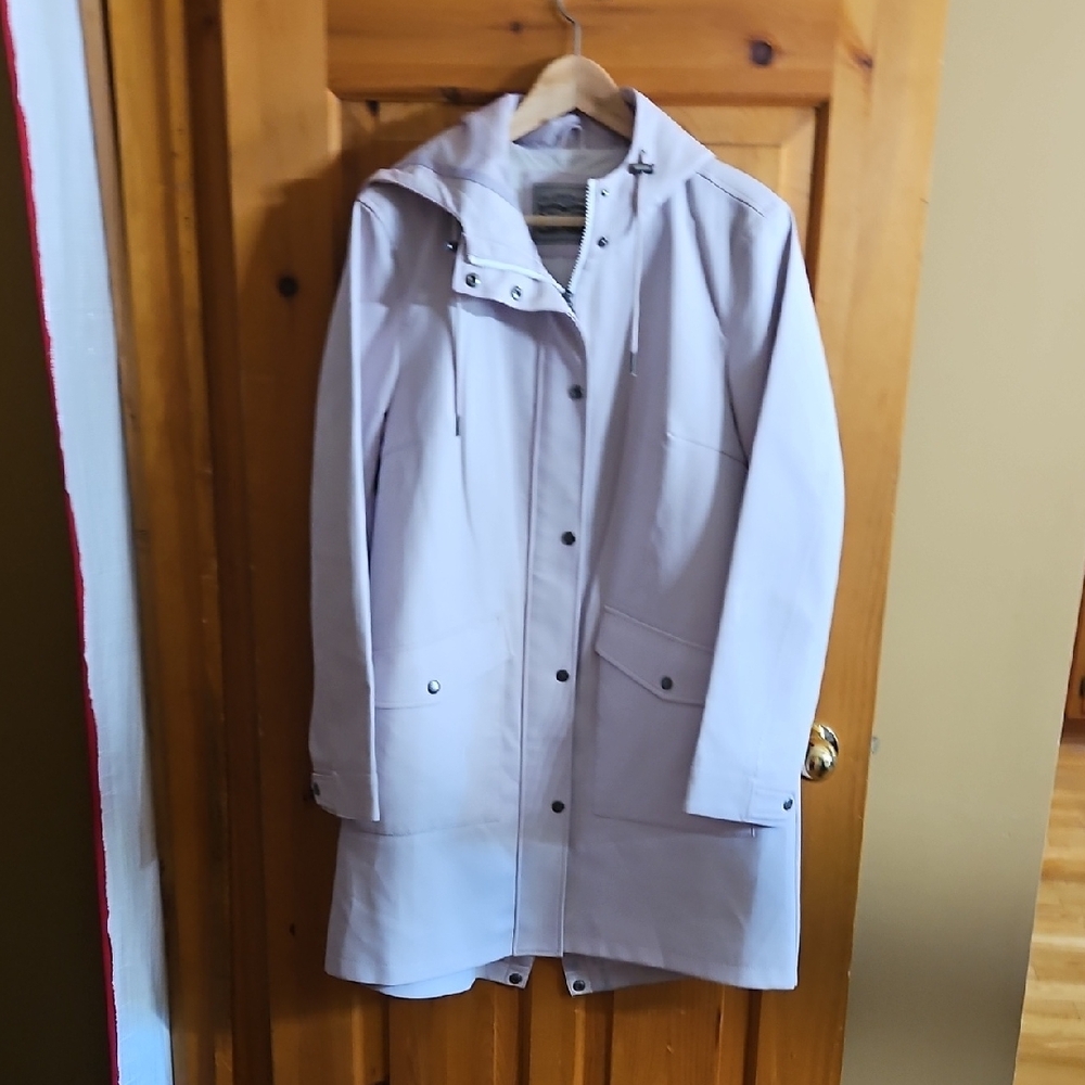 Levi's Women's Soft Pink Hooded Trench Coat